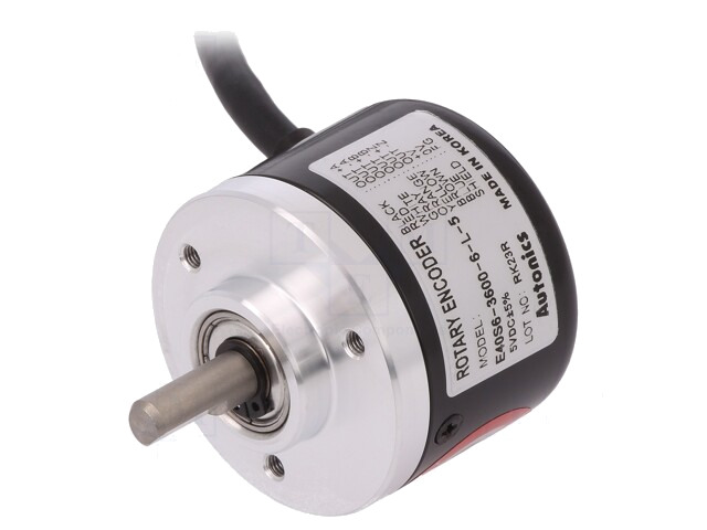 Encoder: incrementeel; Uvoed: 5VDC; 3600pulsen/omwenteling; IP50 Encoder: incrementeel; Uvoed: 5VDC; 3600pulsen/omwenteling; IP50